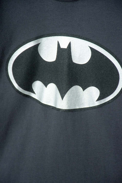 CAMISETA DE BATMAN MANGA LARGA GRIS Y NEGRO PARA NIÑO