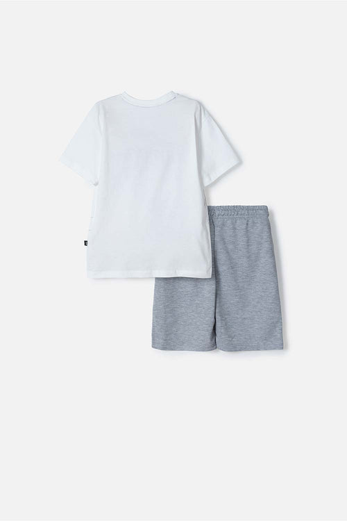 CONJUNTO DE MINECRAFT COR BERMUDA MULTICOLOR PARA NIÑO