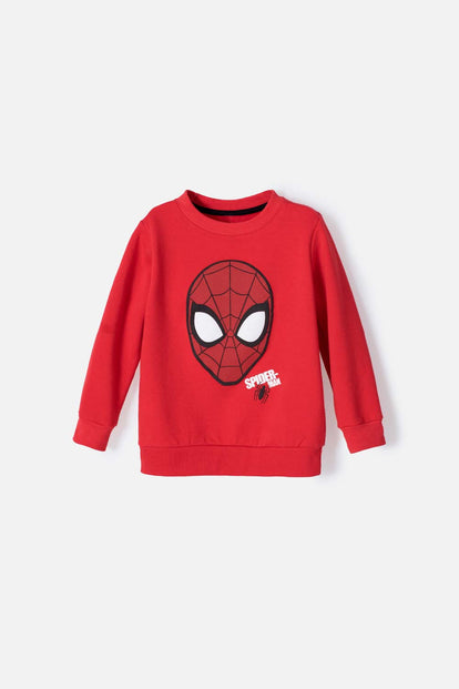 BUZO DE SPIDER-MAN ESTAMPADO ROJO PARA NINO 2T A 5T