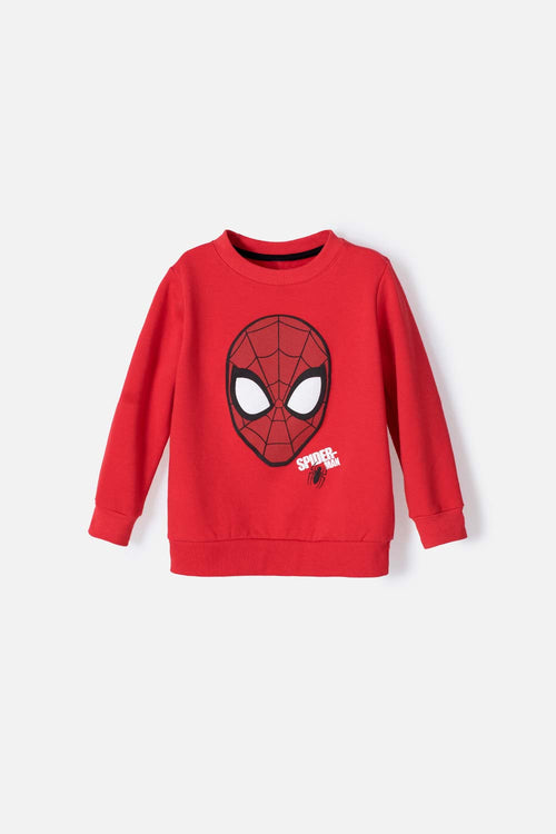 BUZO DE SPIDER-MAN ESTAMPADO ROJO PARA NINO 2T A 5T