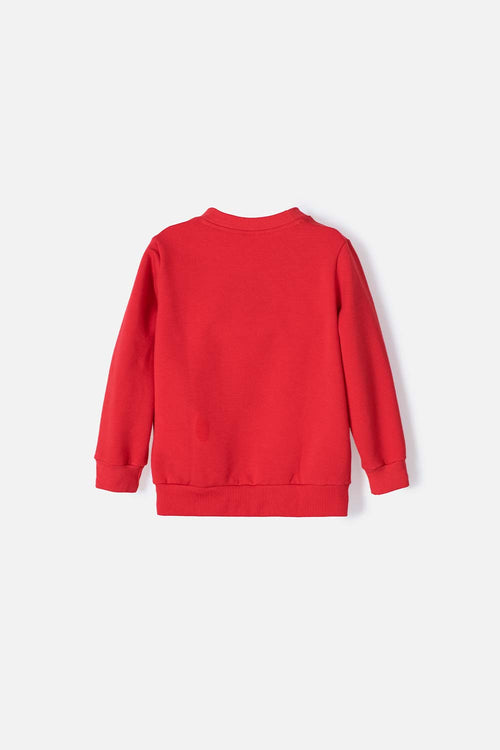 BUZO DE SPIDER-MAN ESTAMPADO ROJO PARA NINO 2T A 5T