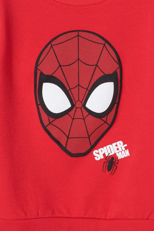 BUZO DE SPIDER-MAN ESTAMPADO ROJO PARA NINO 2T A 5T