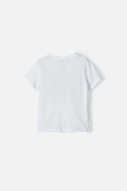 CAMISETA DE PAW PATROL ESTAMPADA BLANCA PARA NIÑO DE 2T A 5T
