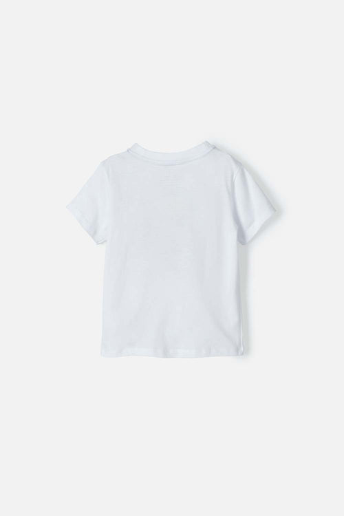 CAMISETA DE PAW PATROL ESTAMPADA BLANCA PARA NIÑO DE 2T A 5T