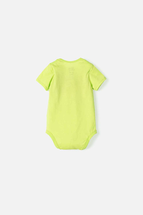 BODY DE MONSTER UNIVERSITY DE MANGA CORTA VERDE PARA BEBÉ NIÑO