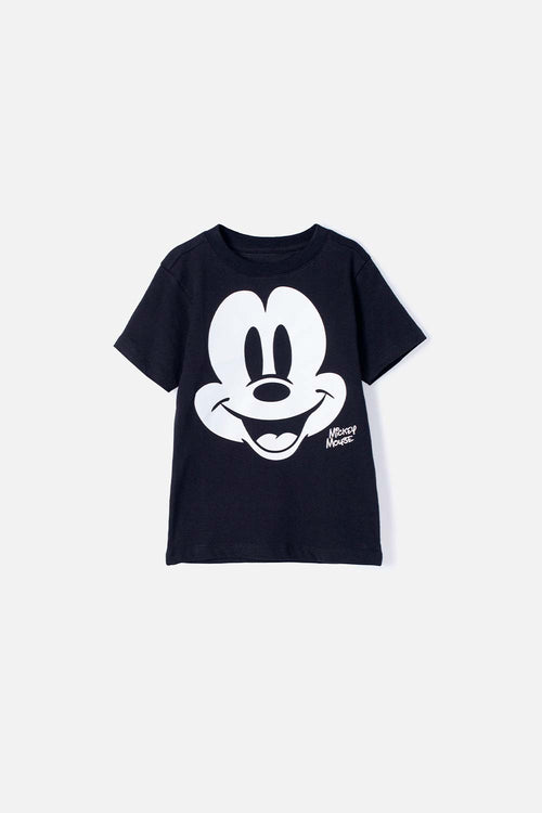 CAMISETA DE MICKEY MOUSE MANGA CORTA NEGRO PARA NIÑO 2T A 5T