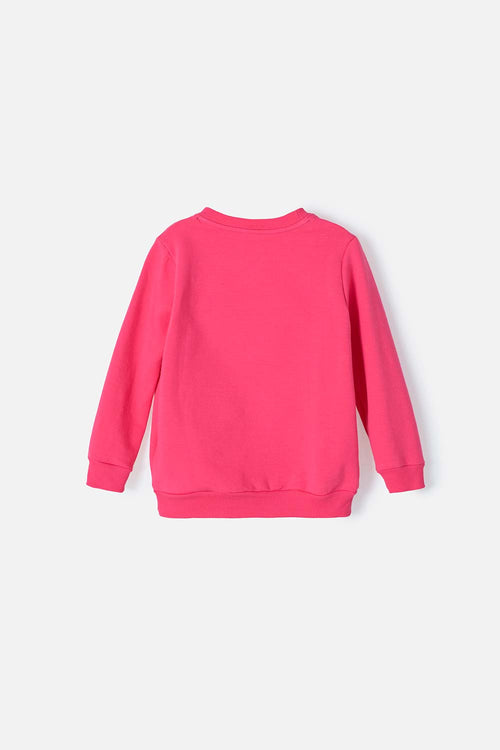 BUZO DE MINNNIE ROSADO DE CUELLO REDONDO PARA NIÑA 2T A 5T