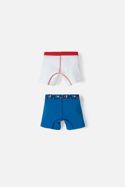 PACK X2 BÓXER DE PAW PATROL ESTAMPADO AZUL PARA NIÑO 2T A 5T