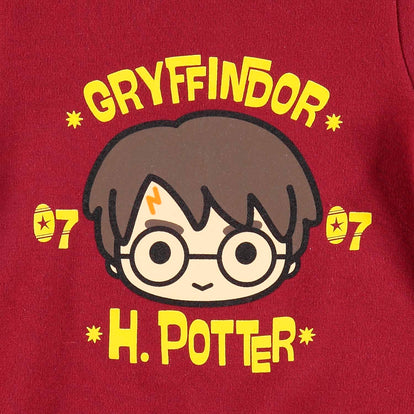 BUZO DE HARRY POTTER DE CUELLO REDONDO VINO TINTO PARA BEBÉ NIÑO