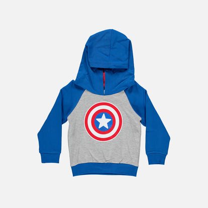 sin fotos BUZO DE MARVEL ESTAMPADO GRIS Y AZUL PARA NIÑO DE 2T A 5T