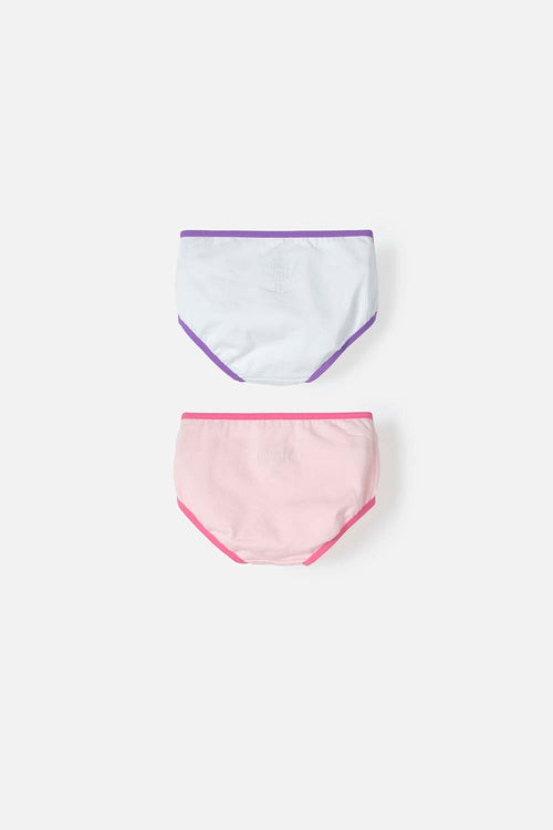 PACK X2 PANTIES DE MINNIE MOUSE BLANCO Y ROSADO PARA NIÑA 2T A 5T