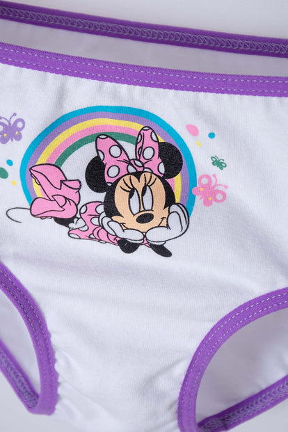 PACK X2 PANTIES DE MINNIE MOUSE BLANCO Y ROSADO PARA NIÑA 2T A 5T