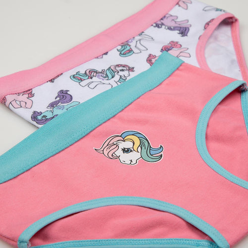 PACK X2 PANTIES DE MY LITTLE PONY ROSADA/BLANCO PARA NIÑA