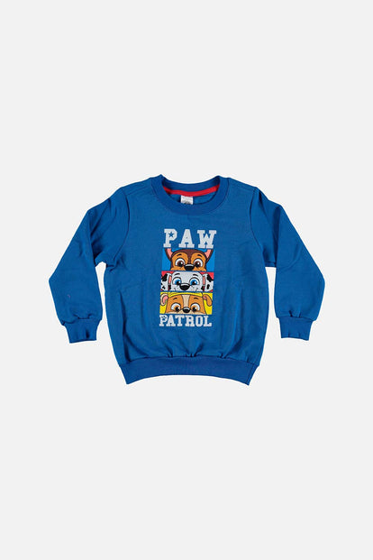 BUZO DE PAW PATROL ESTAMPADO AZUL PARA NIÑO 2T A 5T