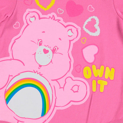  BODY DE BEBÉ NIÑA, MANGA CORTA ROSADO DE CARE BEARS