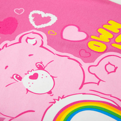 BODY DE BEBÉ NIÑA, MANGA CORTA ROSADO DE CARE BEARS