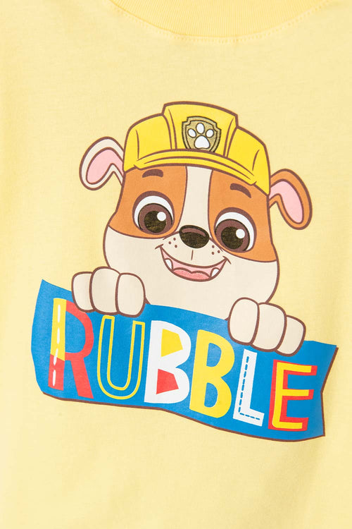 Card slide image -  CAMISETA DE PAW PATROL ESTAMPADA AMARILLA PARA NIÑO DE 2T A 5T