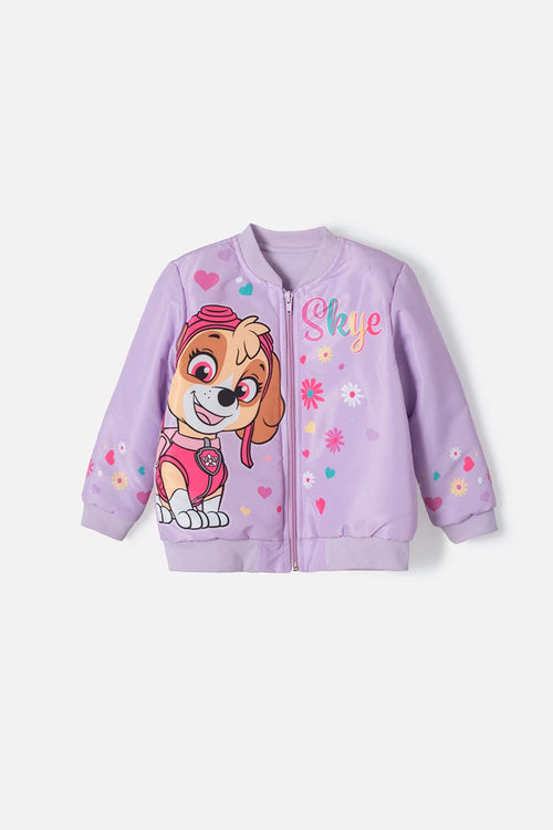 Card slide image -  BUZO DE PAW PATROL CON CIERRE LILA PARA NIÑA 2T A 5T
