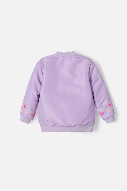 BUZO DE PAW PATROL CON CIERRE LILA PARA NIÑA 2T A 5T