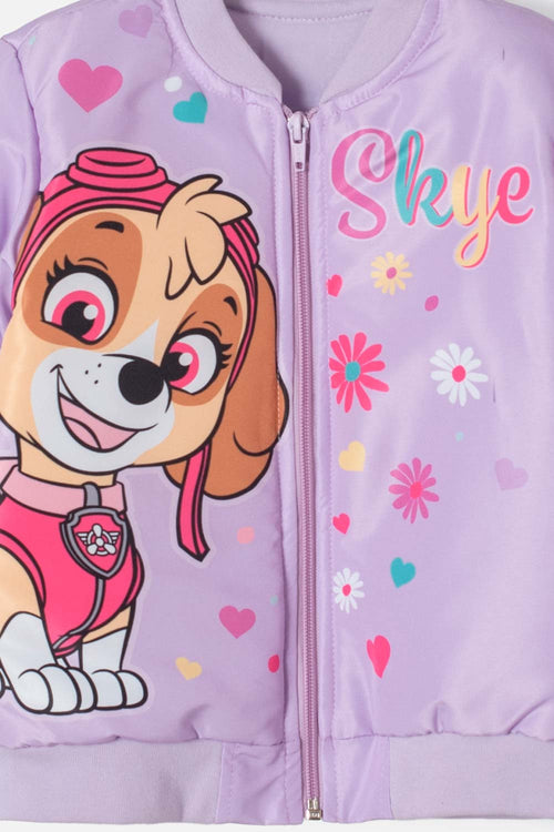 Card slide image -  BUZO DE PAW PATROL CON CIERRE LILA PARA NIÑA 2T A 5T