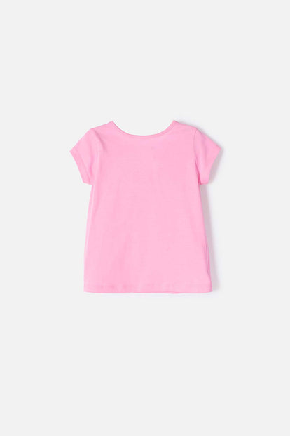 CAMISETA DE NIÑA, MANGA CORTA FUCSIA DE PAW PATROL