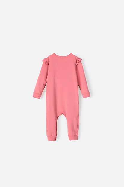 PIJAMA DE MINNIE MOUSE TIPO MAMELUCO ROSADA PARA BEBÉ NIÑA