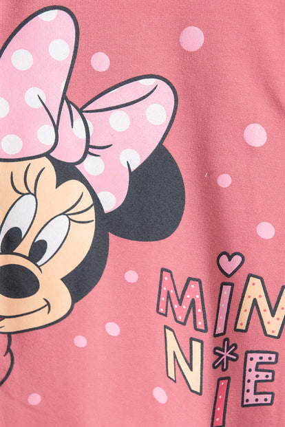 PIJAMA DE MINNIE MOUSE TIPO MAMELUCO ROSADA PARA BEBÉ NIÑA