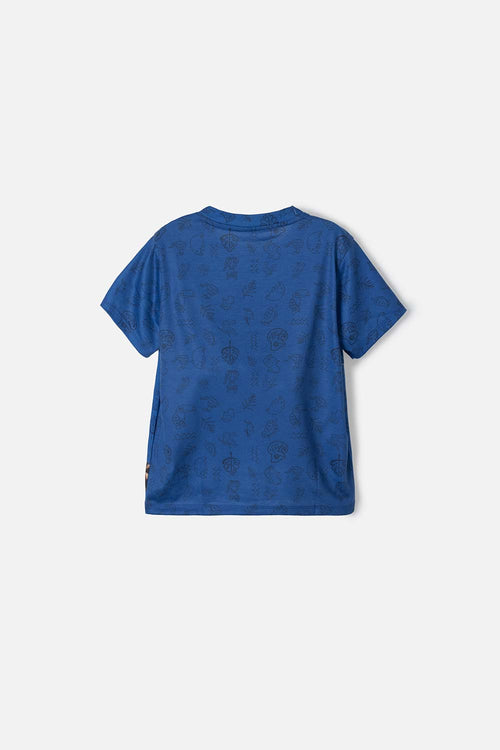 Card slide image -  CAMISETA DE ENCANTO DE MANGA CORTA AZUL PARA NIÑO 2T A 5T