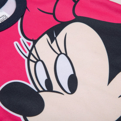 PIJAMA DE MINNIE MOUSE  MANGA LARGA ROSADO PARA BEBÉ NIÑA