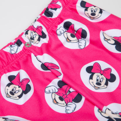 PIJAMA DE MINNIE MOUSE  MANGA LARGA ROSADO PARA BEBÉ NIÑA