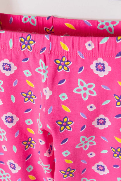 PIJAMA DE ENCANTO CON PATALÓN LARGO ROSADO PARA NIÑA 2T A 5T