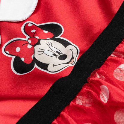 VESTIDO DE MINNIE MOUSE CON TUTÚ ROJO PARA BEBÉ NIÑA