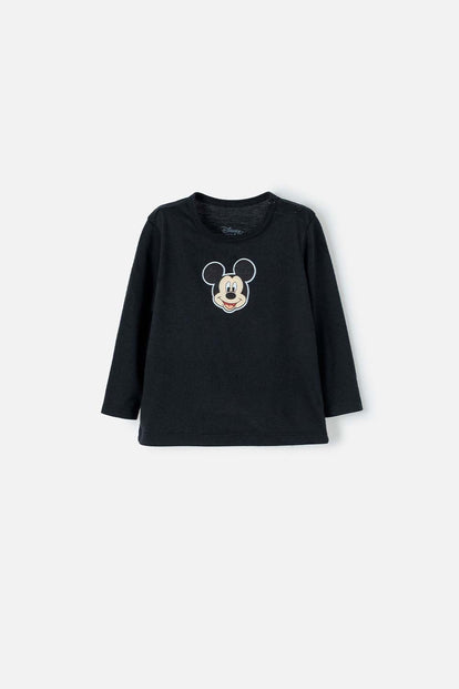 CONJUNTO DE MICKEY MOUSE X3 PRENDAS NEGRO PARA BEBÉ NIÑO