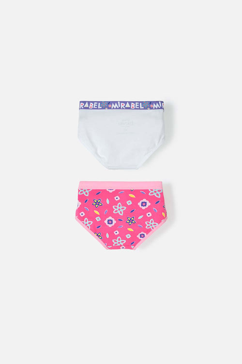 Card slide image -  PACK X2 PANTIES DE NIÑA, BLANCO/FUCSIA DE ENCANTO DISNEY
