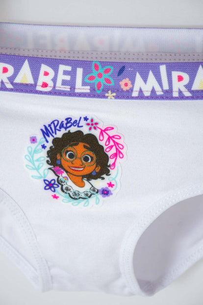 PACK X2 PANTIES DE NIÑA, BLANCO/FUCSIA DE ENCANTO DISNEY