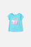 CAMISETA DE PEPPA PIG MANGA CORTA AZUL PARA NIÑA 2T A 5T