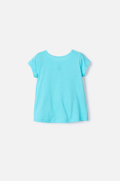 CAMISETA DE PEPPA PIG MANGA CORTA AZUL PARA NIÑA 2T A 5T