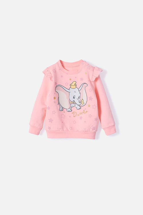 Card slide image -  BUZO DE DUMBO CON BOLERO MANDARINA PARA BEBÉ NIÑA