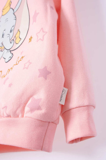 BUZO DE DUMBO CON BOLERO MANDARINA PARA BEBÉ NIÑA