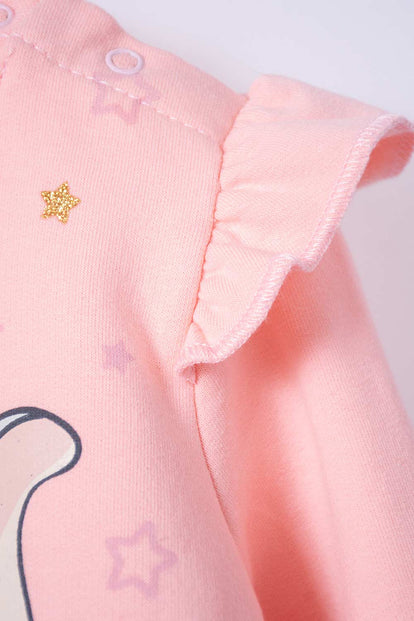 BUZO DE DUMBO CON BOLERO MANDARINA PARA BEBÉ NIÑA