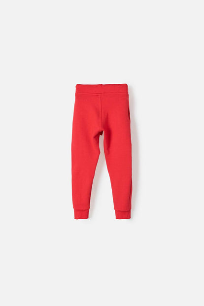 JOGGER DE LITTLEMIC  CON CORDÓN ROJO PARA NIÑO 2T A 5T
