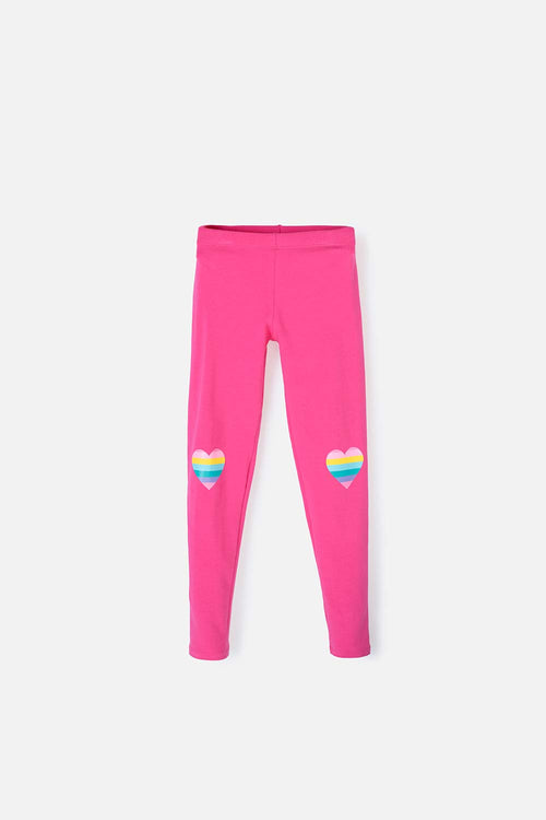 LEGGINGS MIC ESTAMPADO FUCSIA PARA NIÑA