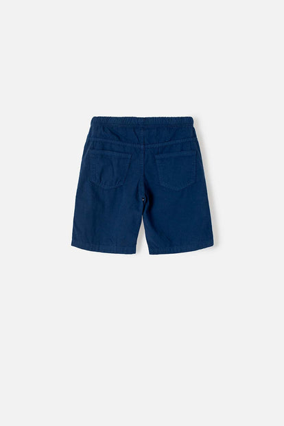 BERMUDA DE MIC  CON BOLSILLOS AZUL PARA NIÑO
