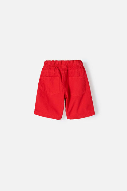 BERMUDA DE LITTLEMIC CON CORDÓN ROJO PARA NIÑO 2T A 5T