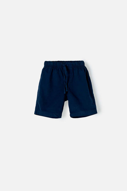 BERMUDA DE LITTLEMIC CON CORDÓN AZUL PARA NIÑO 2T A 5T
