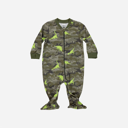 PIJAMA DE BEBÉ NIÑO, MANGA LARGA, CAMUFLADO DE LITTLEMIC.