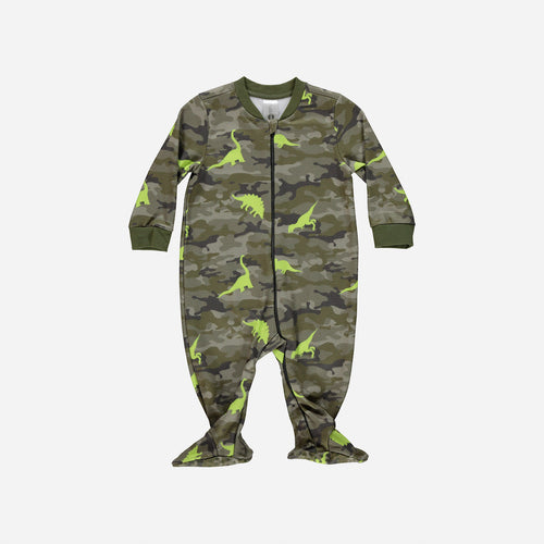 PIJAMA DE BEBÉ NIÑO, MANGA LARGA, CAMUFLADO DE LITTLEMIC.