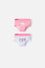 PACK X2 PANTIES LITTLEMIC BLANCO Y ROSADO PARA NIÑA DE 2T A 5T
