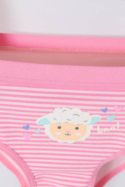  PACK X2 PANTIES LITTLEMIC BLANCO Y ROSADO PARA NIÑA DE 2T A 5T