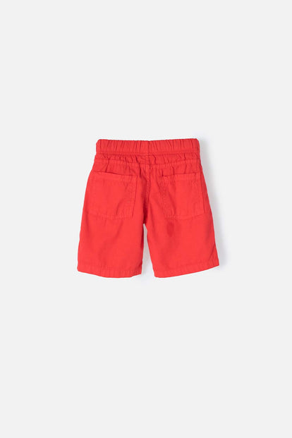 BERMUDA LITTLEMIC CON CORDÓN ROJA PARA  NIÑO